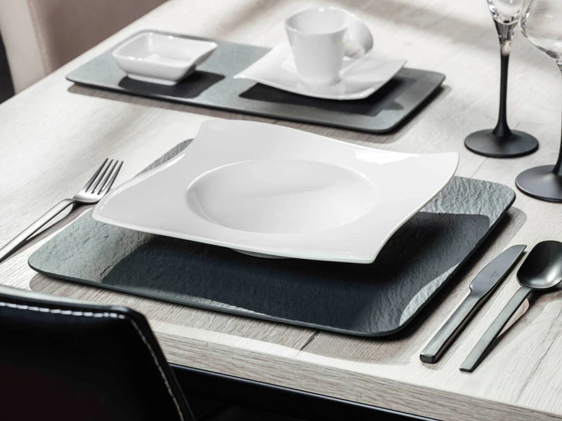 Villeroy & Boch Manufacture Rock Servierplatte quadr. 32,5 cm