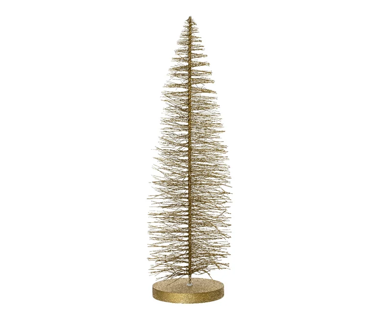 Bürstenbaum, goldfarben, D24 H100cm