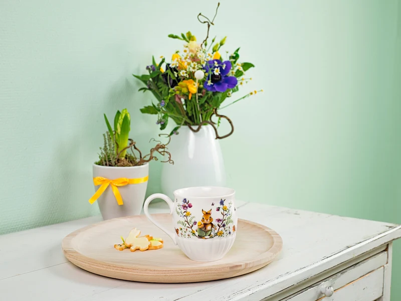 Villeroy & Boch Spring Fantasy Becher mit Henkel Familie 0,44 l