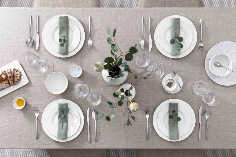 Villeroy & Boch Manufacture Rock blanc Starterset 36tlg