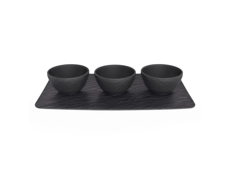 Villeroy & Boch Manufacture Rock Set Dipschälchen 4tlg.