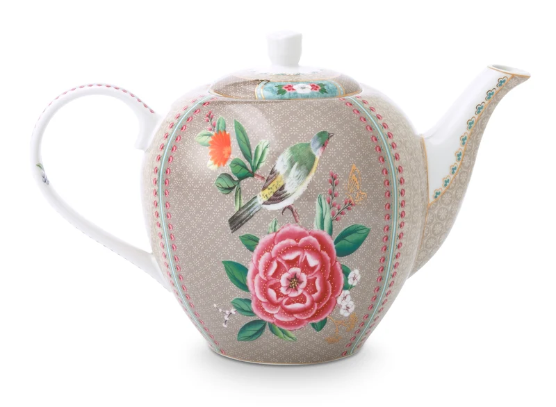 PIP STUDIO Blushing Birds Teekanne large khaki 1,6 l