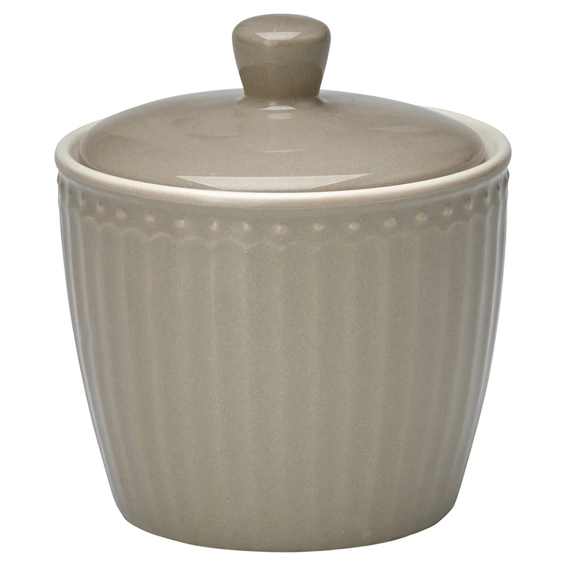 Greengate Alice Zuckerdose warm grey 10 cm