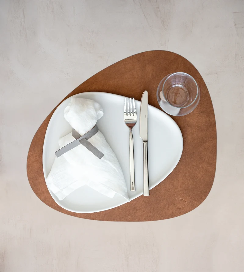 LIND DNA NUPO Tischset Curve L nature 37x44 cm