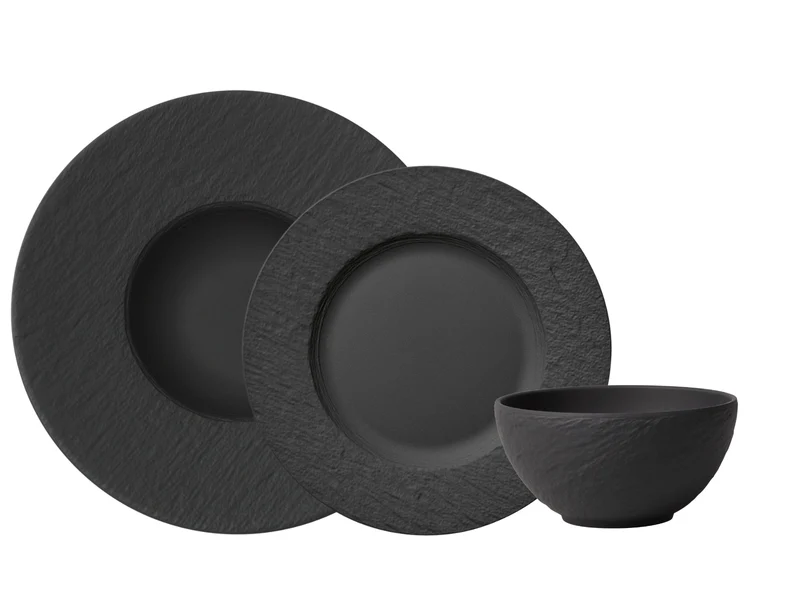 Villeroy & Boch Manufacture Rock Starterset 36tlg