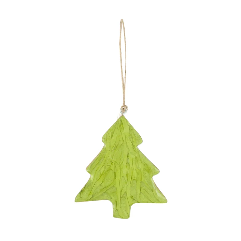 Hängebaum aus Mangoholz, 10 x 1 x 8 cm, Grünmischung