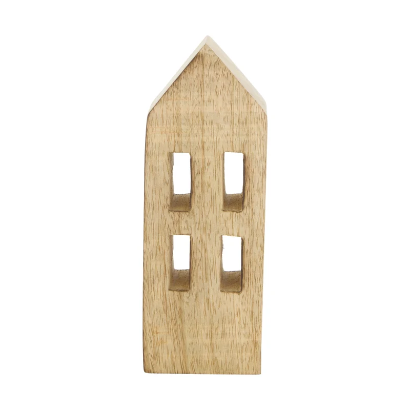 Statue aus Mangoholz, 6x3,5x18cm, Natur