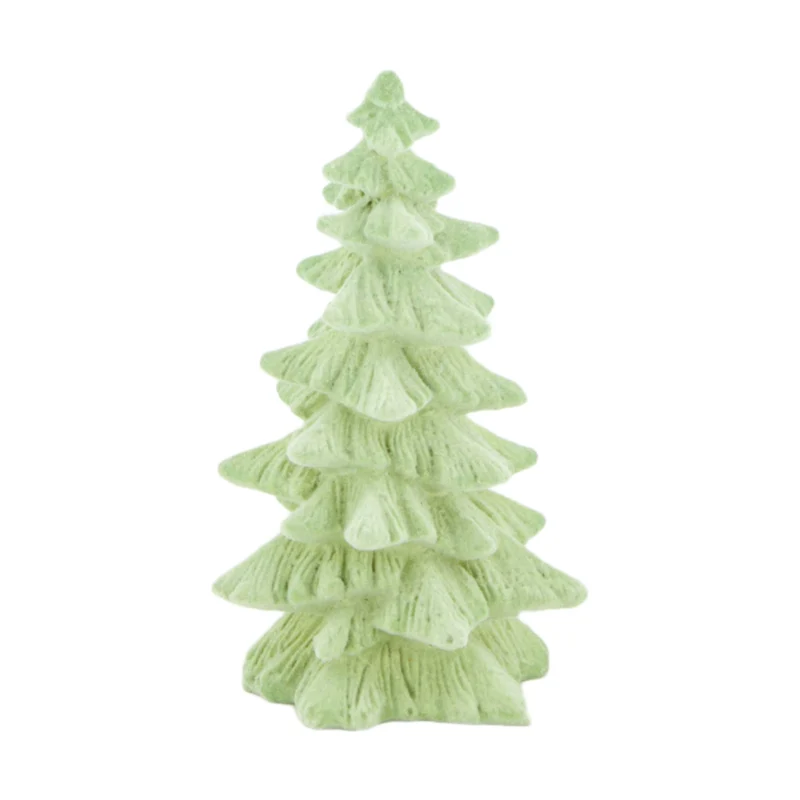 Baum aus Polyresin, 10 x 8,5 x 15,5 cm, Grün