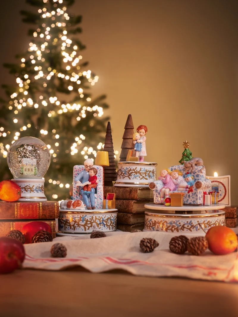 Hutschenreuther Sammelserie 2022 Spieluhr klein Weihnachtsabend