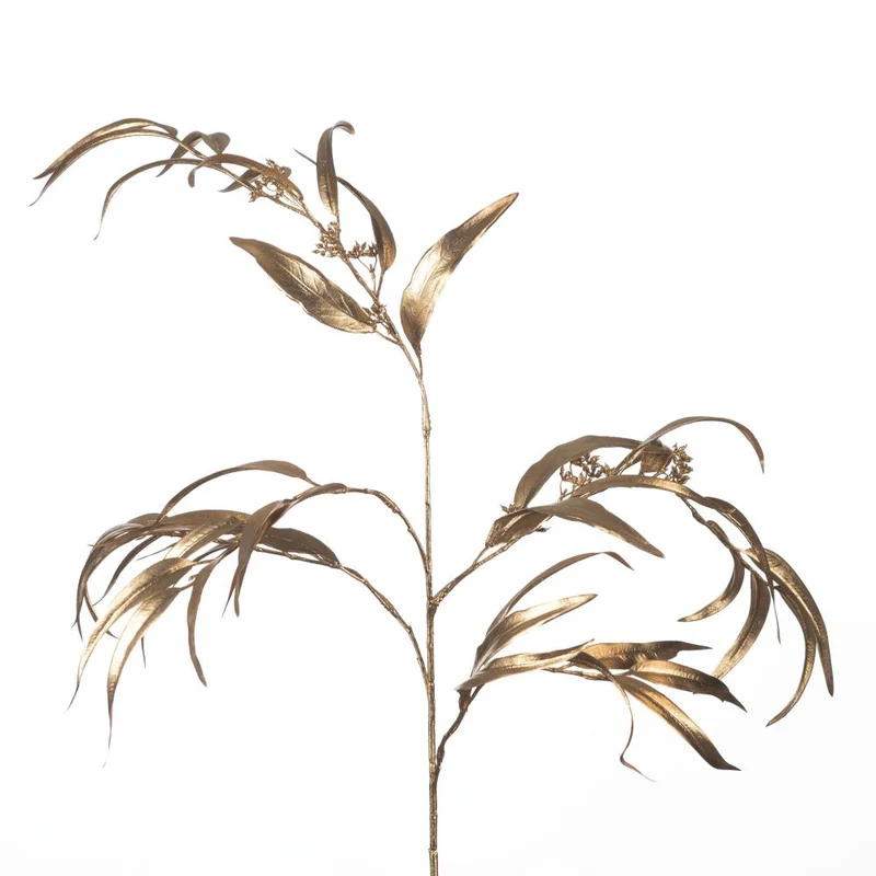 Eukalyptus-Spray L117cm Gold