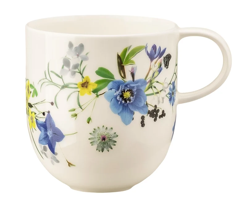 Rosenthal Brillance Fleurs des Alpes Becher mit Henkel 0,34l