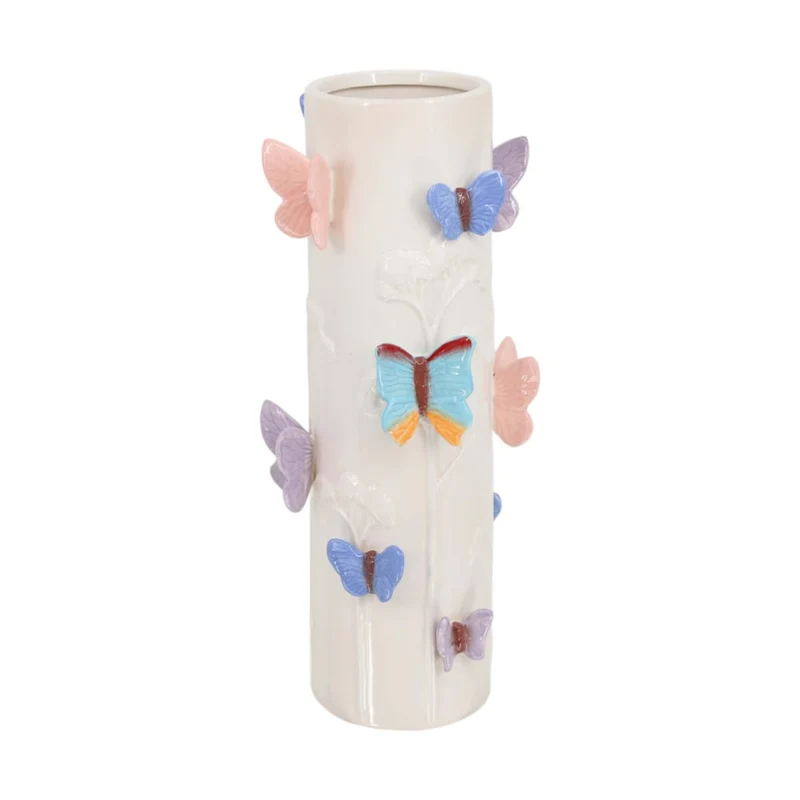 Keramikvase 16,8 x 16,8 x 39,5 cm, verschiedene Farben