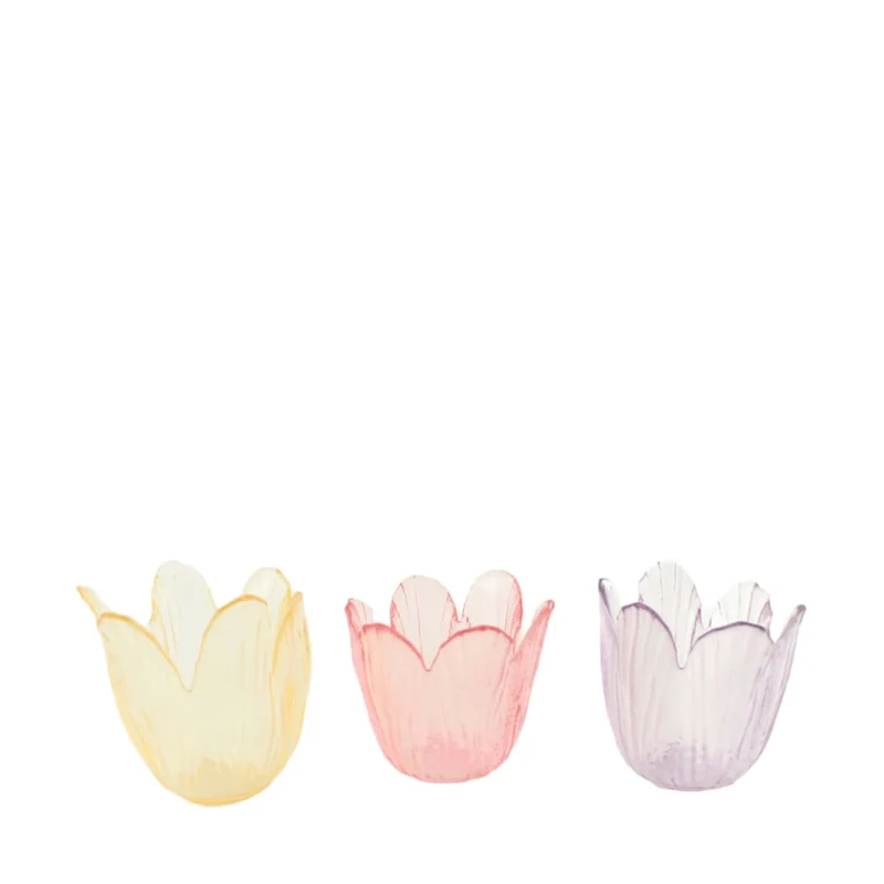 Teelichthalter Glas 7,8x7,8x7,5cm Gemischt