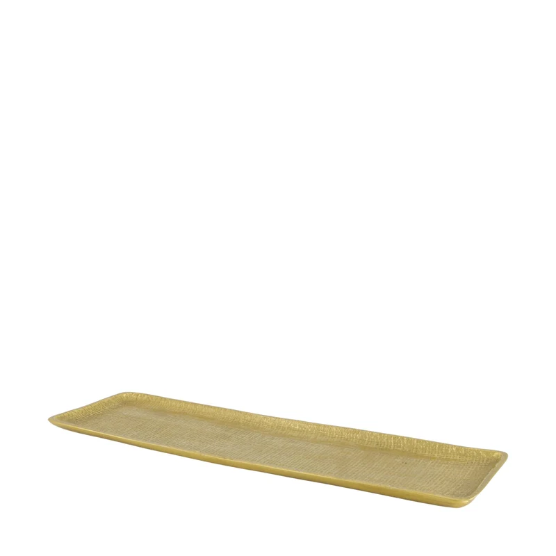 Rechteckige Aluminiumplatte 48x15x1,75cm Gold