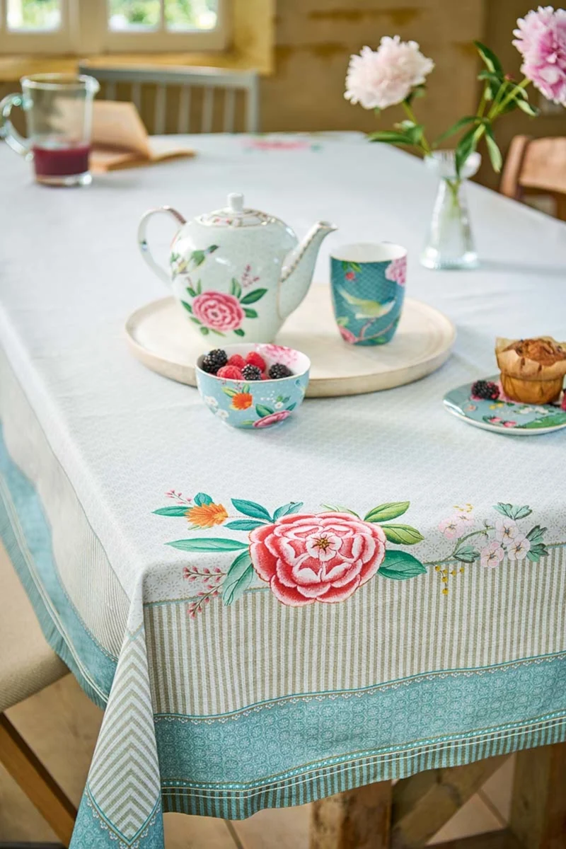 PIP STUDIO Blushing Birds Geschirrtuch Blue 50 x 70 cm