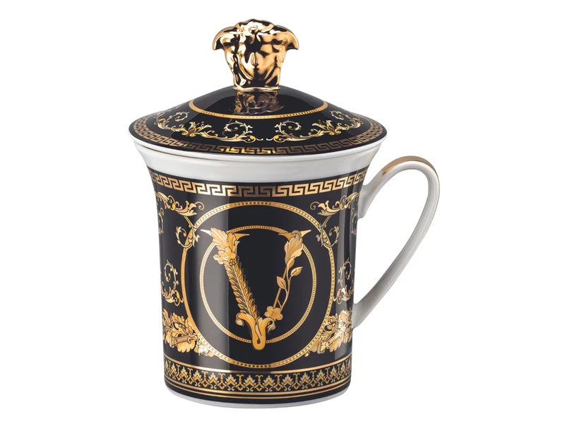 Versace Becher m.Dkl./30Y. Virtus Gala Black