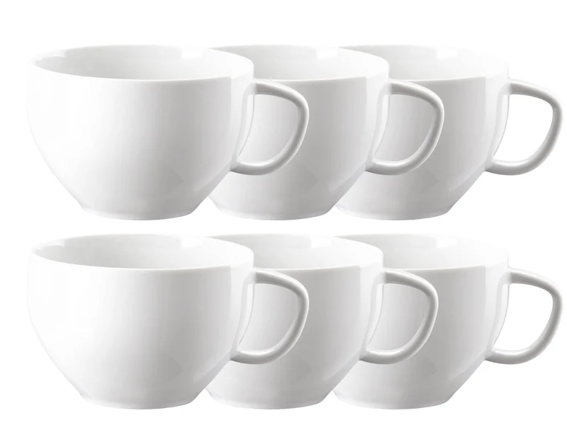 Rosenthal Junto weiss Cafe au Lait Obertasse 0,4 l Set6