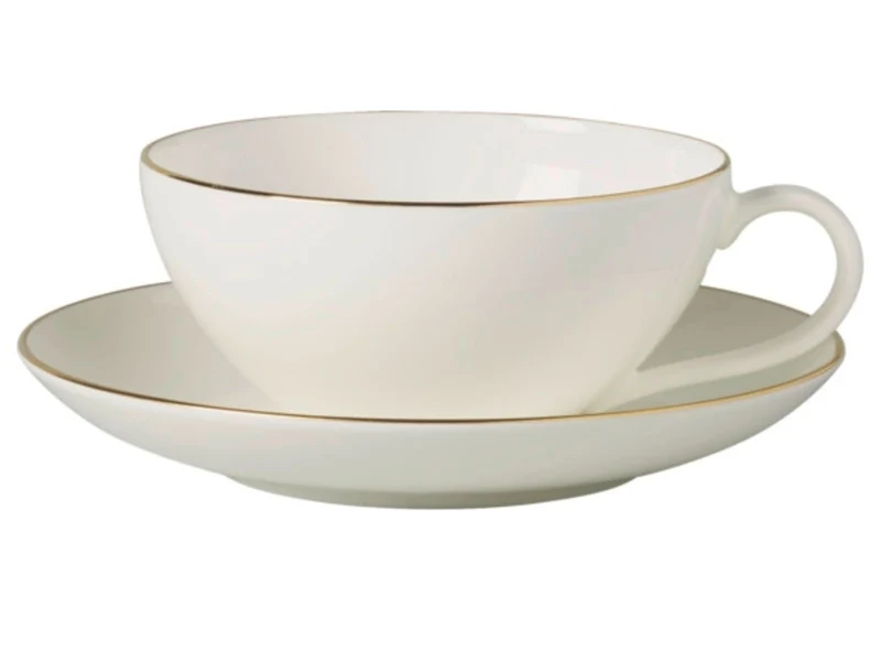 Villeroy & Boch Signature Anmut Gold Teetasse mit Untertasse 2tlg.