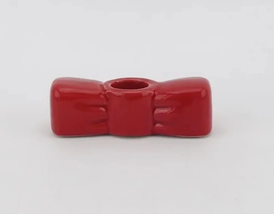 Kerzenständer Bogen rot 10x3,5x3cm