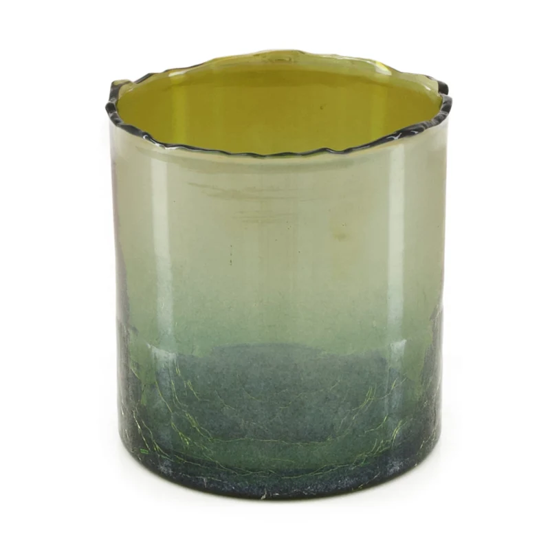 Kerzenhalter Glas Ø10x10cm Grün