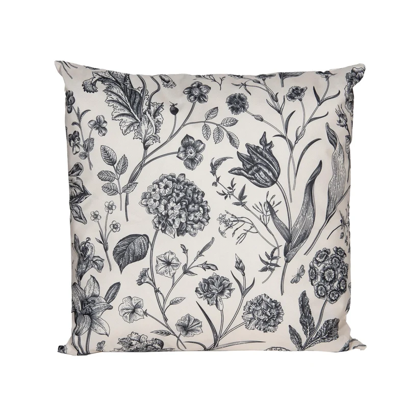 AUSSENKISSEN VINTAGE BLUMEN 45X45CM