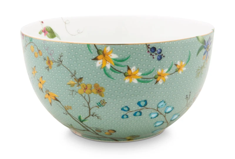 PIP STUDIO Jolie Flowers Blue Bowl 12 cm