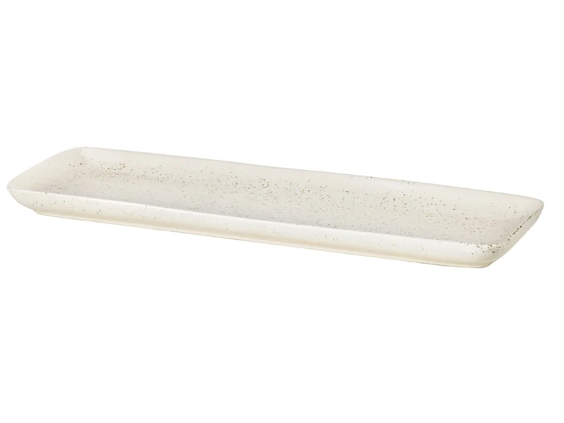 Broste Copenhagen NORDIC VANILLA Platte eckig 12,5 x 35 cm