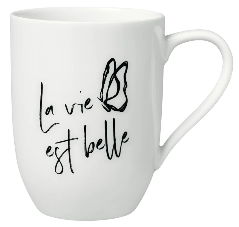 Villeroy & Boch Statement Becher m. H. La vie est belle 280 ml