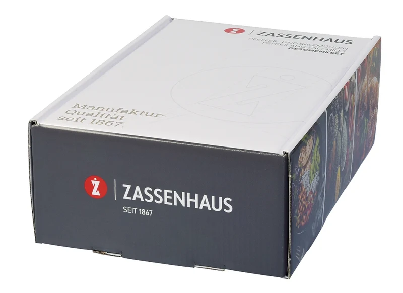 Zassenhaus Mühlenset Frankfurt Olivenholz 18 cm