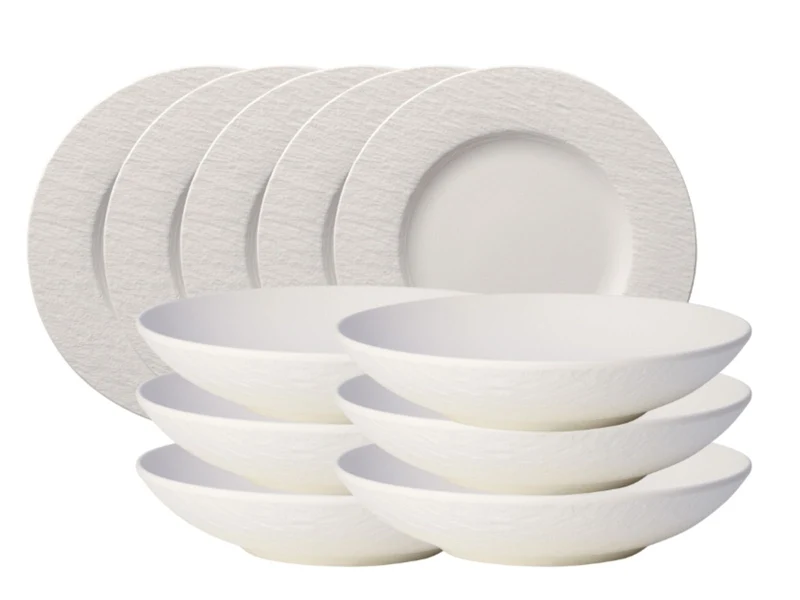 Villeroy & Boch Manufacture Rock blanc Tafelset 12tlg