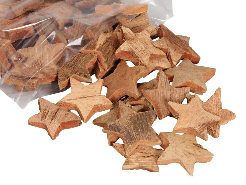 Kokosnuss-Stern 5cm natur 50Stück