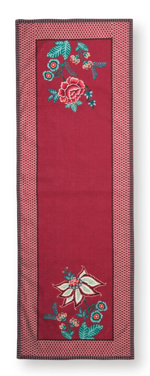 PIP STUDIO Flower Festival Tischläufer dark pink 50 x 150 cm