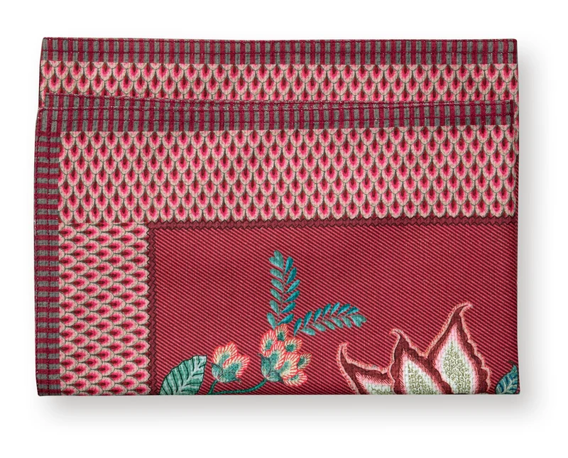 PIP STUDIO Flower Festival Tischläufer dark pink 50 x 150 cm