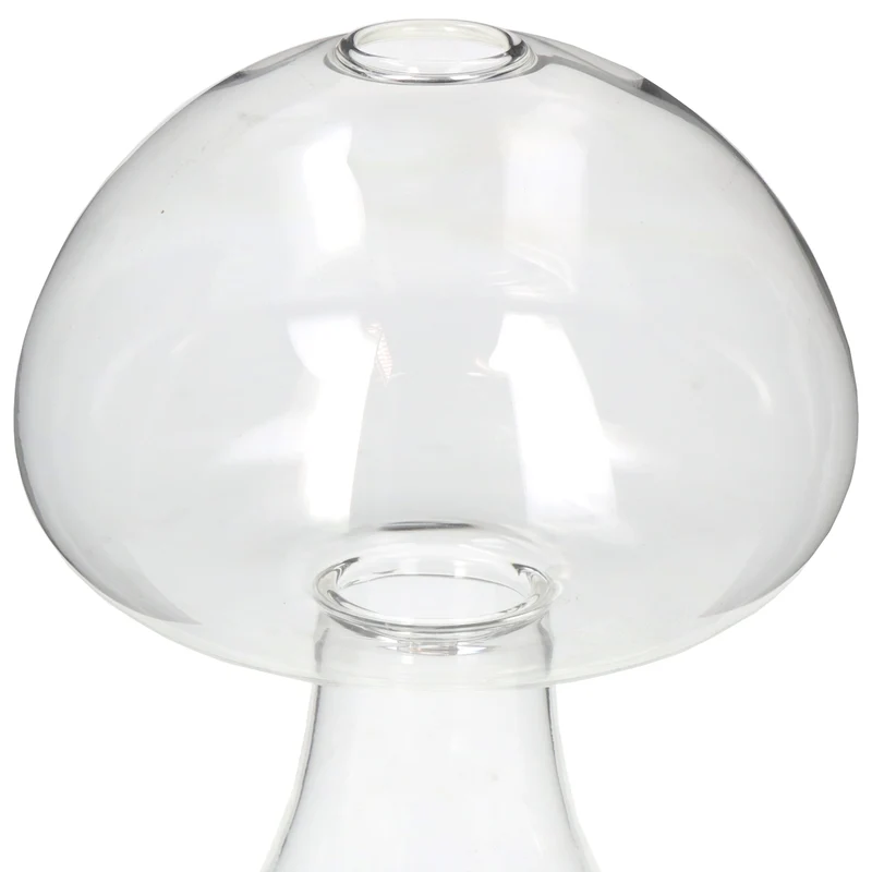 Vase Pilz Glas Klar 12.5x12.5x17.5cm