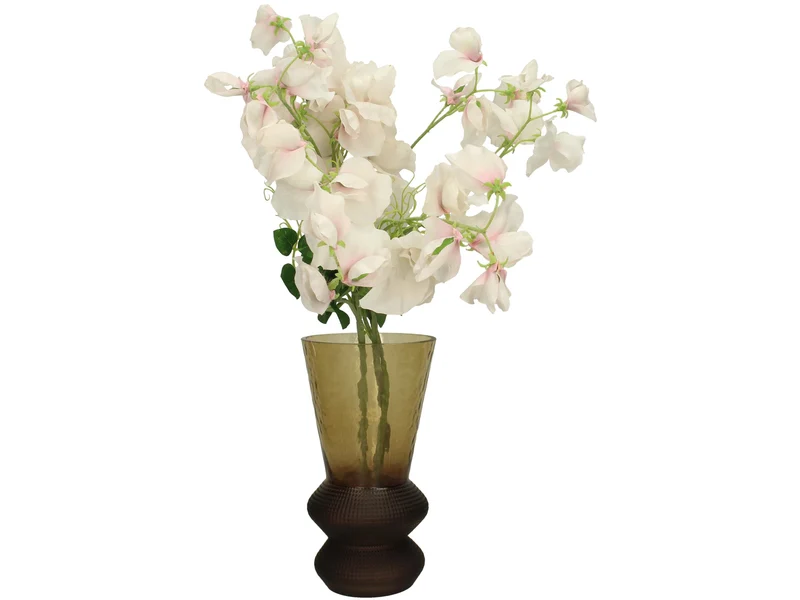 Vase Glas Braun 12x12x22,5cm