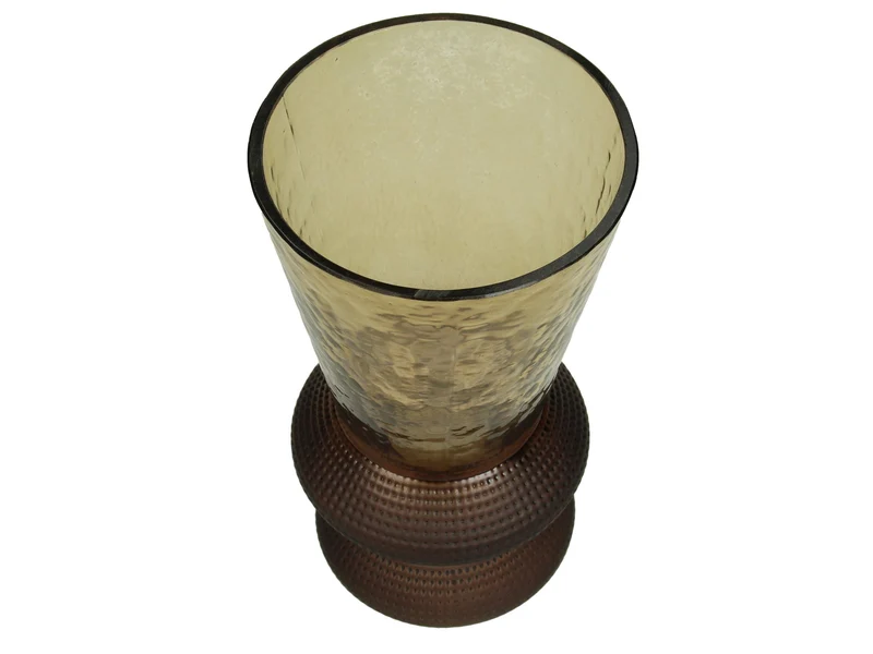 Vase Glas Braun 12x12x22,5cm
