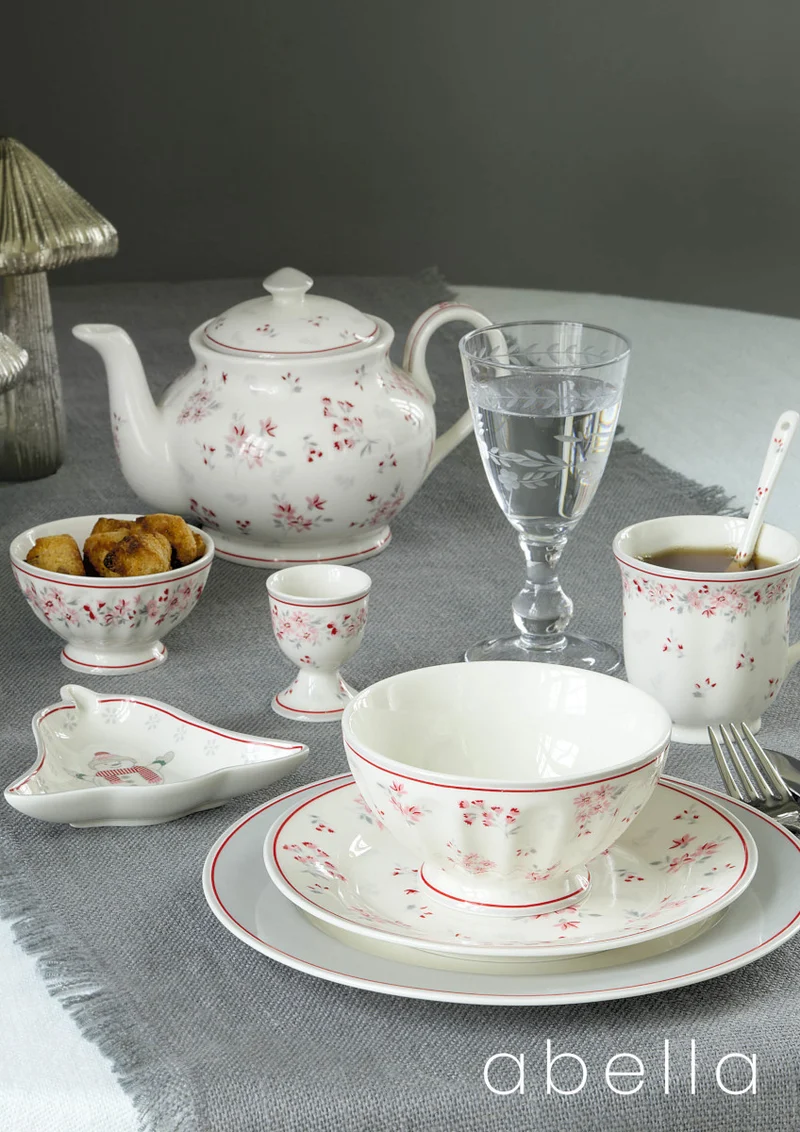 Greengate Courtney Stoffserviette jacquard grey 40x40cm