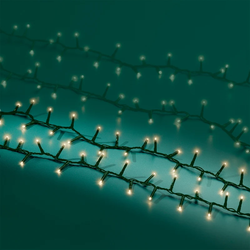 LED-Kompaktleuchten außen grün/warmweiß 2250cm 1000LED