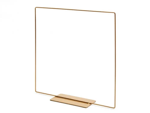 Metallherz stehend auf Sockel 30cm gold