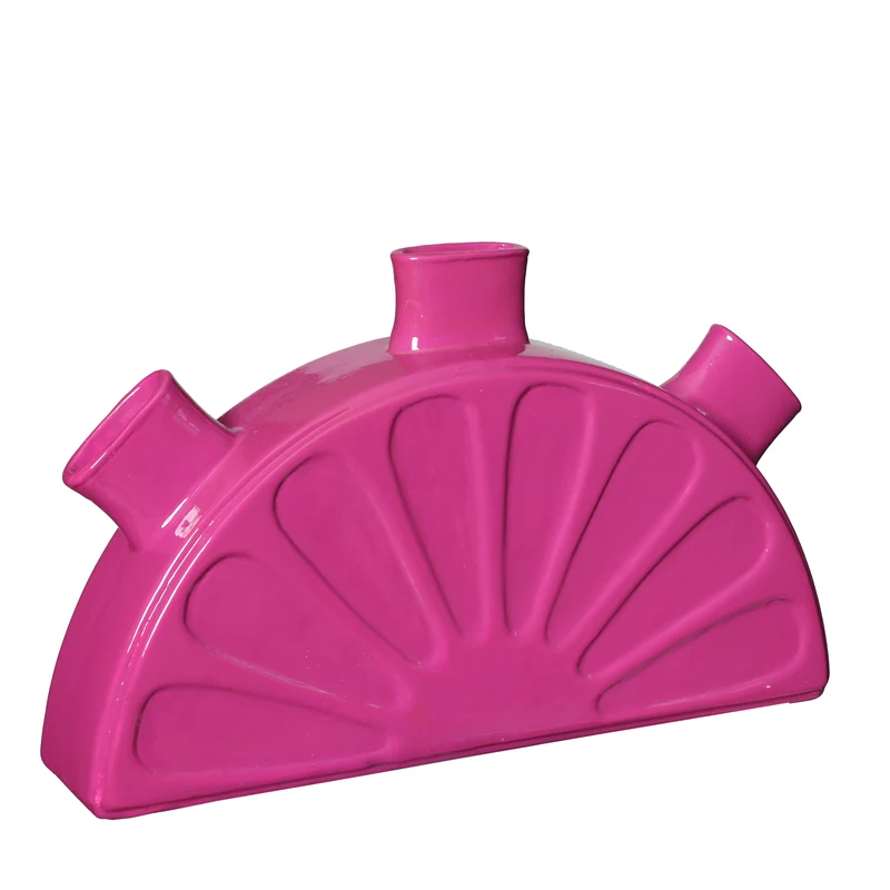 Vase Limon L28xW6xH17cm fuchsia