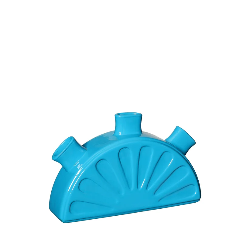 Vase Limon L18,5xW5xH11,5cm ozeanblau