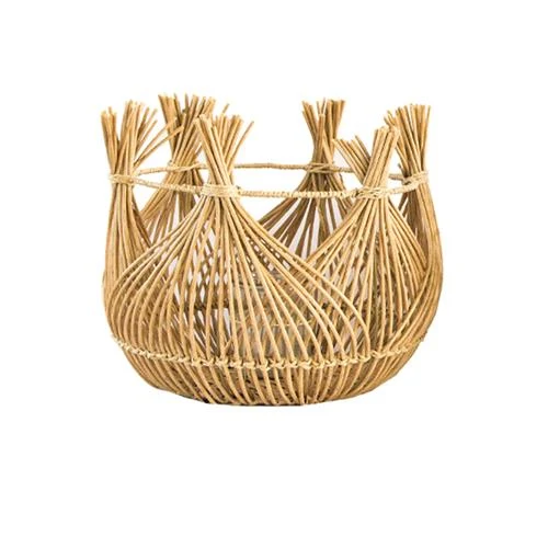 Laterne Mastatal PE Rattan Ø40 H34cm Natur