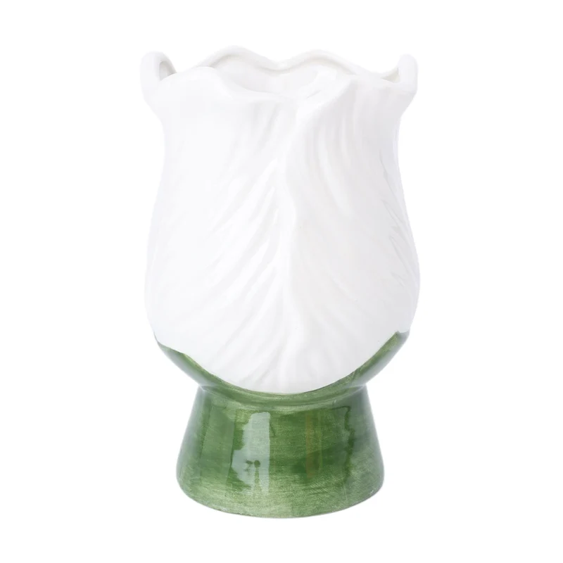 Vase Zona Sur D11 H17cm Grün/Weiß
