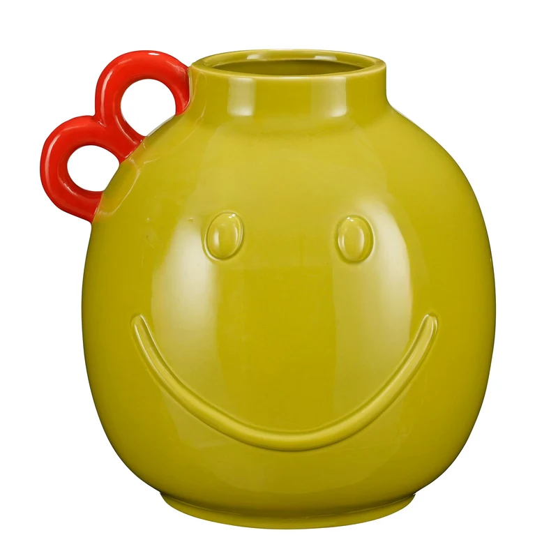 Duke Vase Smiley Ocker - L25 x B23,5 x H26 cm