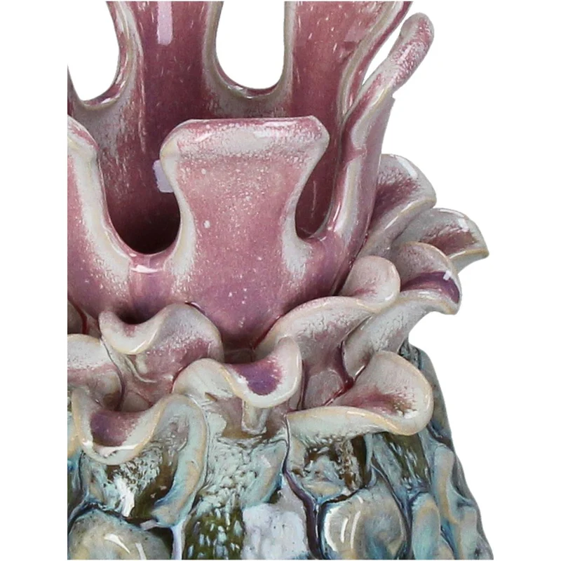 Vase Steingut Mehrfarbig 15,5x15,5x28,5cm