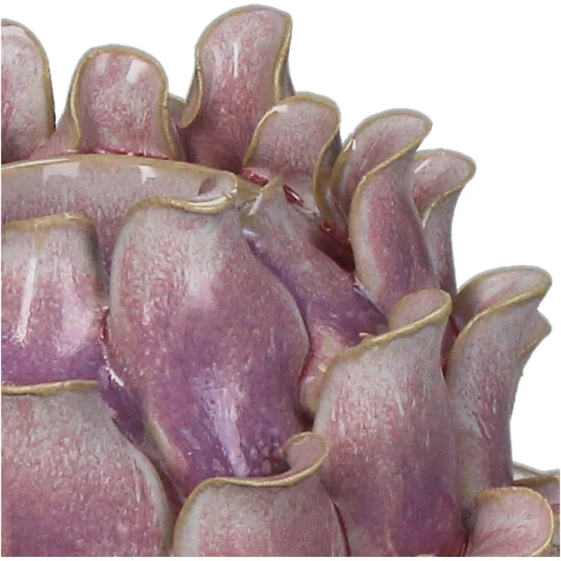 Kerzenhalter Blume Steingut Rosa 14,5x14,5x10,5cm