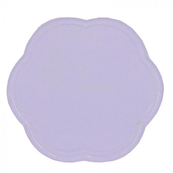 Tablett Blume Lila 28x28x1cm Metall