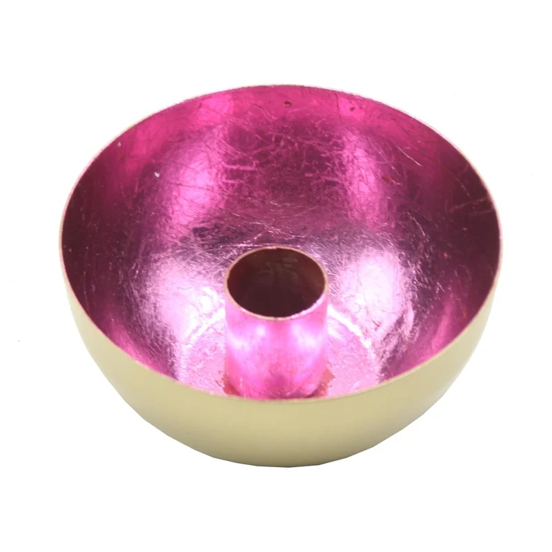 Kerzenständer Metall Rosa 10x10x5cm