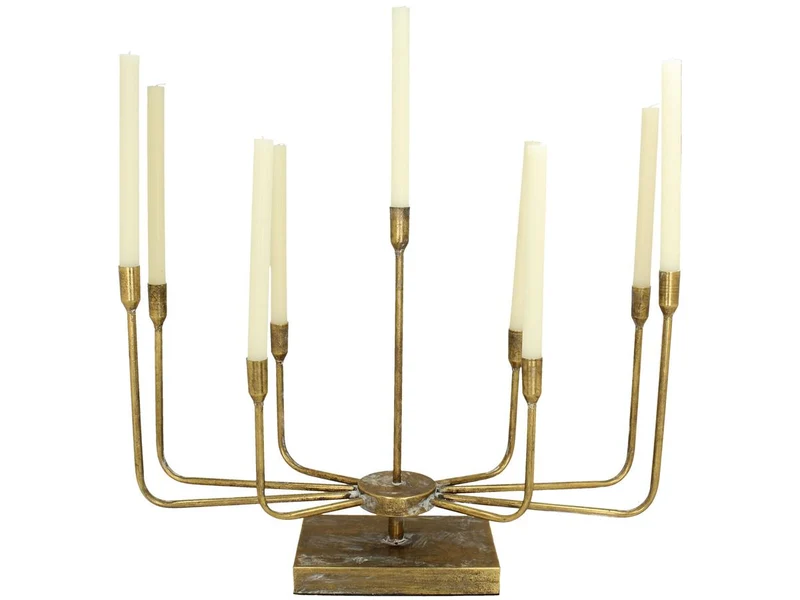 Kerzenhalter Metall Gold 47x22x65cm