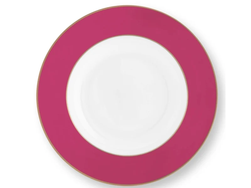 PIP STUDIO Chique Suppenteller gold-pink 23,5 cm
